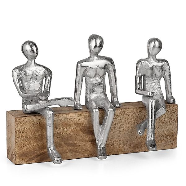 Moritz Skulptur Dekofigur 3 Freunde sitzend günstig online kaufen