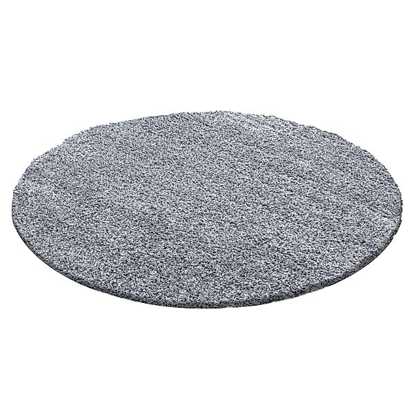Ayyildiz Hochflorteppich Life 1500 Hellgrau Ø 160 cm günstig online kaufen
