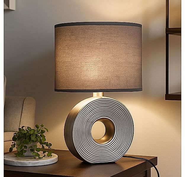 FISCHER & HONSEL Tischleuchte, Leuchtmittel nicht inklusive, Nachttischlamp günstig online kaufen