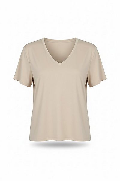 Zuckerwatte V-Shirt modisch geschnitten aus 100% Baumwolle günstig online kaufen