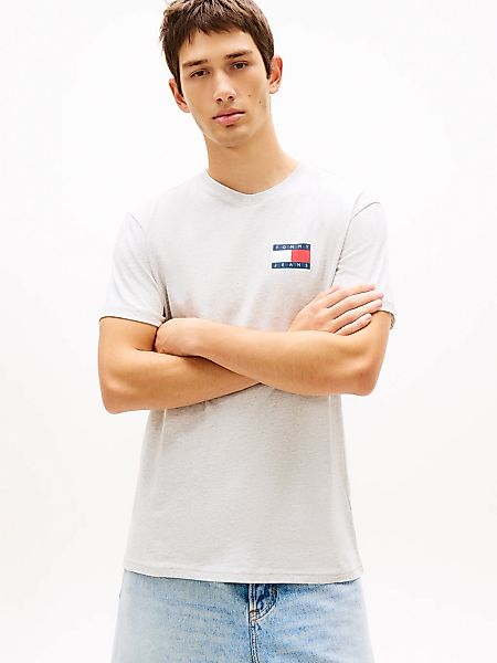 Tommy Jeans T-Shirt "TJM SLIM FIT ESSENTIAL FLAG" Mit Rundhalsausschnitt günstig online kaufen