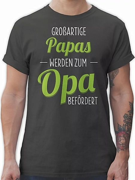 Shirtracer T-Shirt Großartige Papas werden zum Opa befördert Opa Geschenke günstig online kaufen