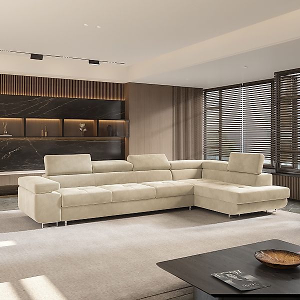 Masseno Ecksofa VICENTE mit Schlaffunktion L-Form, günstig online kaufen