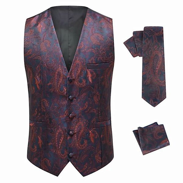Allthemen Anzugweste (3 tlg, mit Krawatte und Einstecktuch) Herren Anzugwes günstig online kaufen