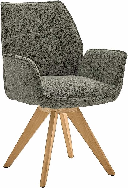 Musterring Esszimmerstuhl "Tiama", (Set), 2 St., Bouclé, Stativgestell Eich günstig online kaufen
