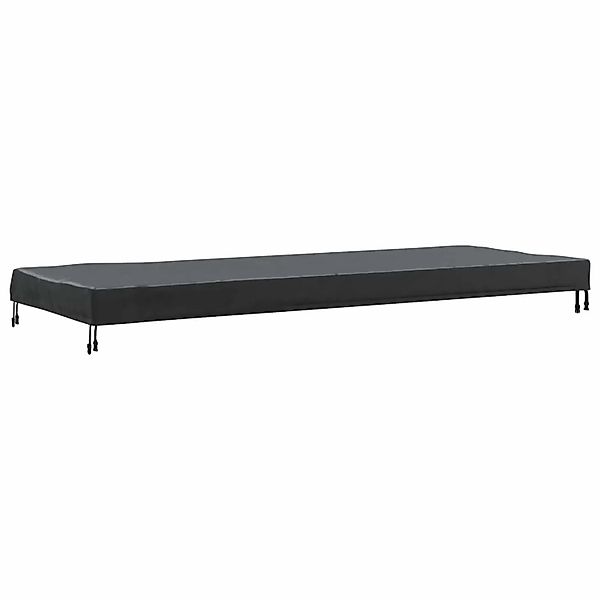vidaXL Tischdecken Uni Schwarz 102 x 202 x 15 cm Stoff 4106128 günstig online kaufen