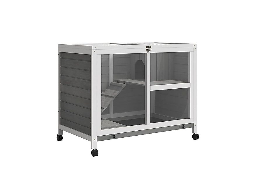 PawHut Kleintierstall Kleintierhaus, Mit Rollen, einfache Reinigung günstig online kaufen