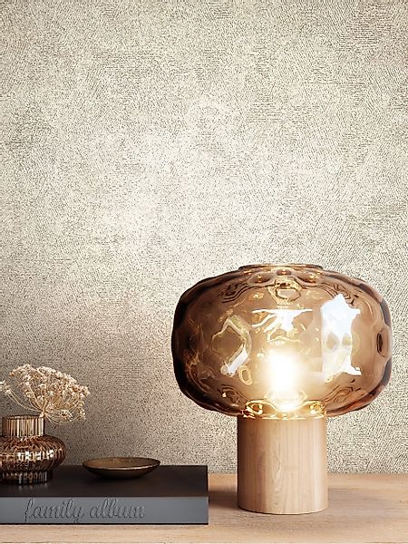 Newroom Vliestapete, Beige Tapete Grafisch Hexagon günstig online kaufen