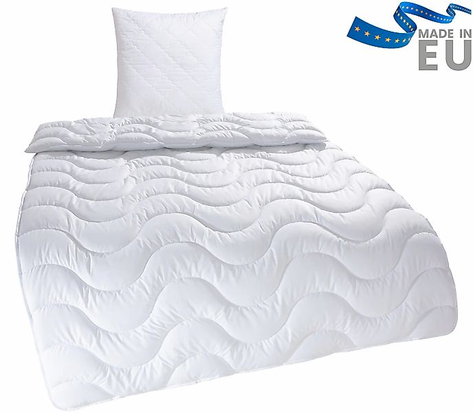 my home Microfaserbettdecke + Microfaserkissen "Mailo, Bettdecke 135x200 cm günstig online kaufen