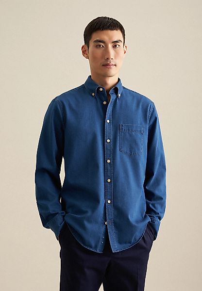 seidensticker Businesshemd "Schwarze Rose" Regular 1/1 Button-Down-Kragen U günstig online kaufen