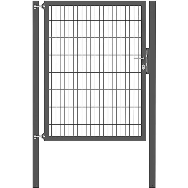 Einzeltor Flexo Plus 125 cm x 160 cm Pfosten 80 cm x 80 cm Anthrazit günstig online kaufen