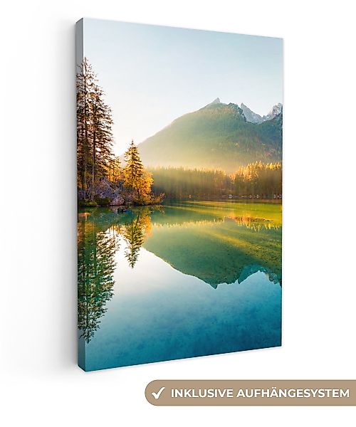 OneMillionCanvasses® Leinwandbild See - Wald - günstig online kaufen
