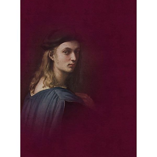Fototapete Gemälde Portrait Mann Fresco Rot Beige 2,00 m x 2,70 m FSC® günstig online kaufen