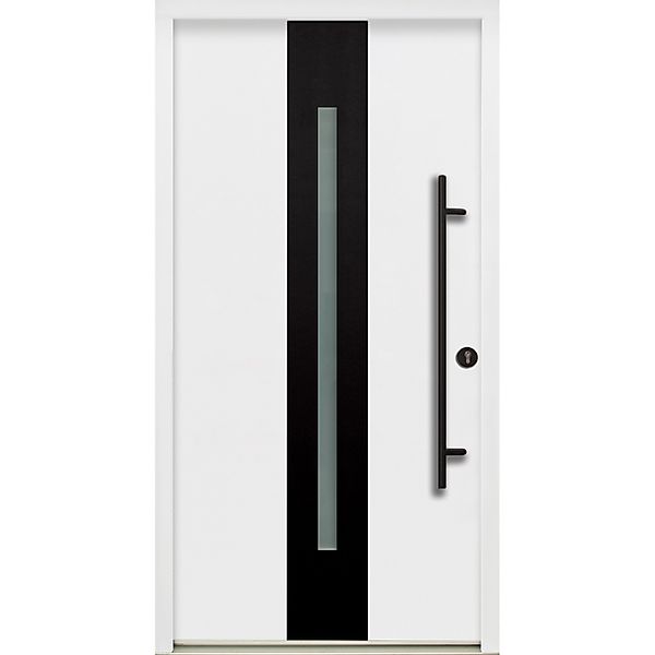 Splendoor Haustür ThermoSpace Prime Dublin Weiß 210 cm x 100 cm Anschlag R günstig online kaufen