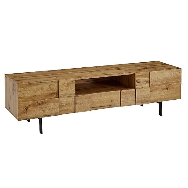 Wohnling Lowboard WL6.581 TV Schrank 160x46x43 cm Holz Fernsehkommode Ferns günstig online kaufen