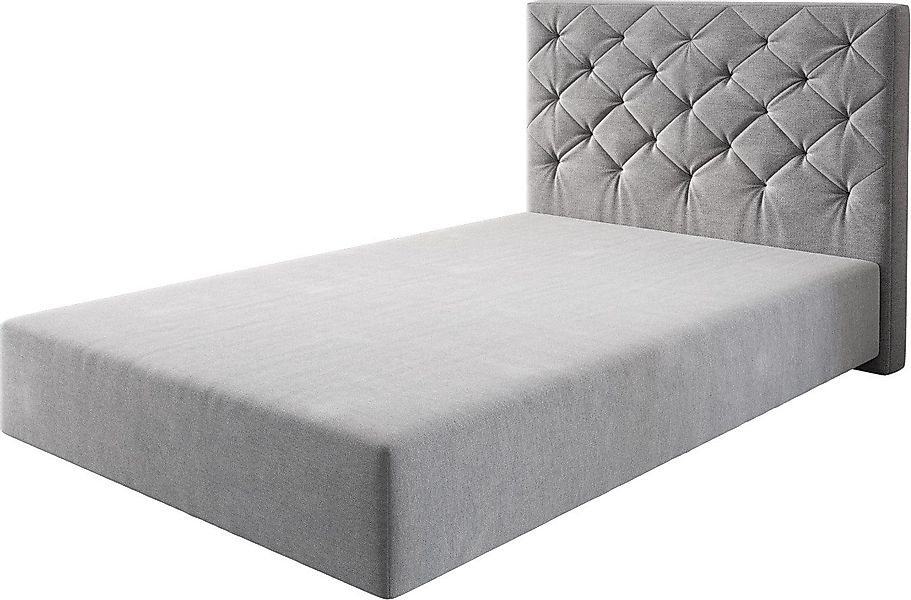 DELIFE Bettgestell Dream-Great, Mikrofaser Grau 120x200 günstig online kaufen