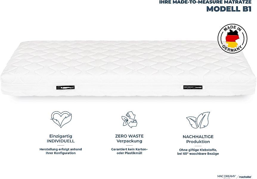 machalke® Kaltschaummatratze »Mac Dreamy de Luxe«, 20 cm hoch, Raumgewicht: günstig online kaufen