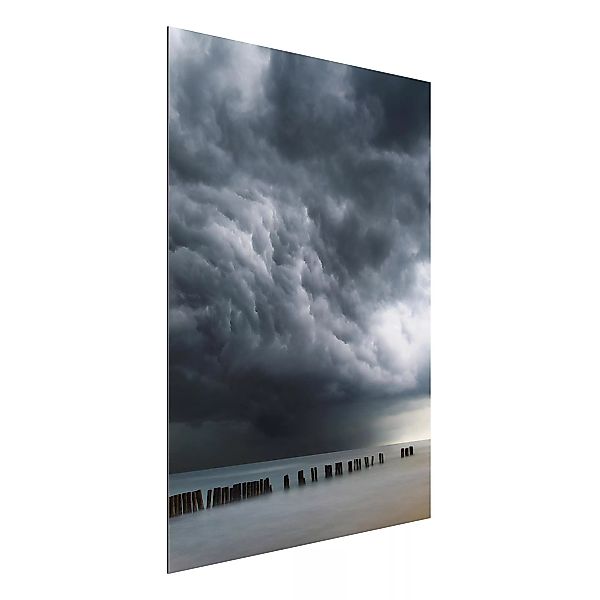 Alu-Dibond Bild Natur & Landschaft - Hochformat 3:4 Sturmwolken über der Os günstig online kaufen