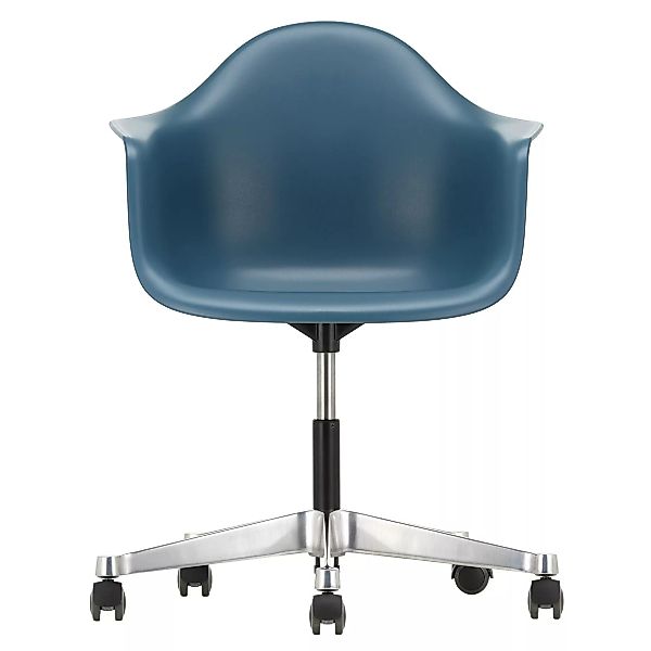 Vitra - Eames Plastic Armchair PACC Bürostuhl - meerblau/Polypropylen/Stern günstig online kaufen