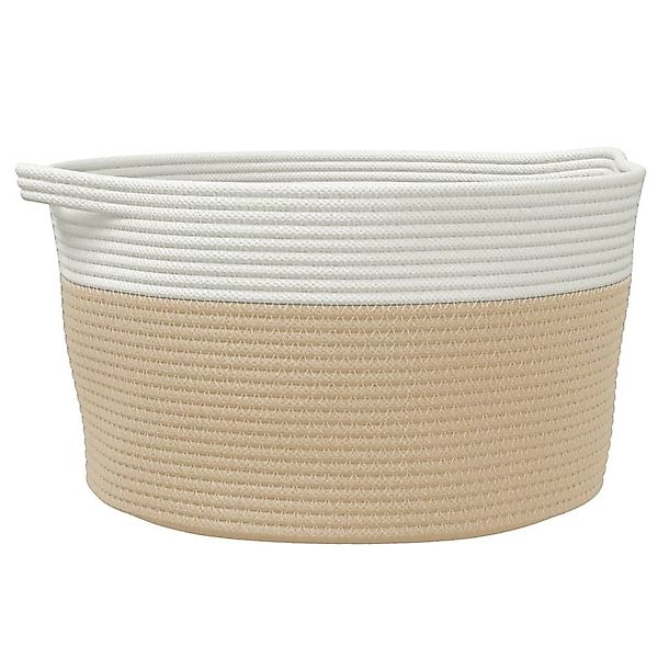 vidaXL Aufbewahrungskorb Aufbewahrungskorb Beige und Weiß günstig online kaufen
