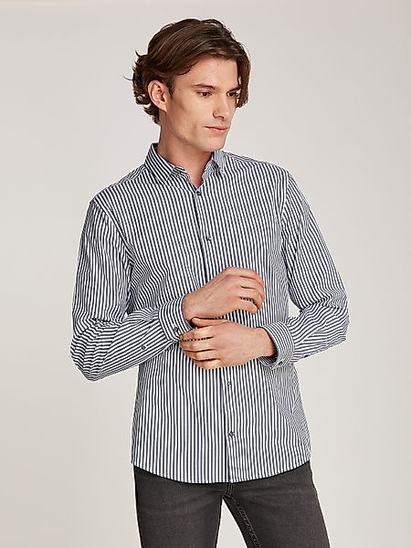 Calvin Klein Langarmhemd POPLIN STRETCH STRIPE günstig online kaufen