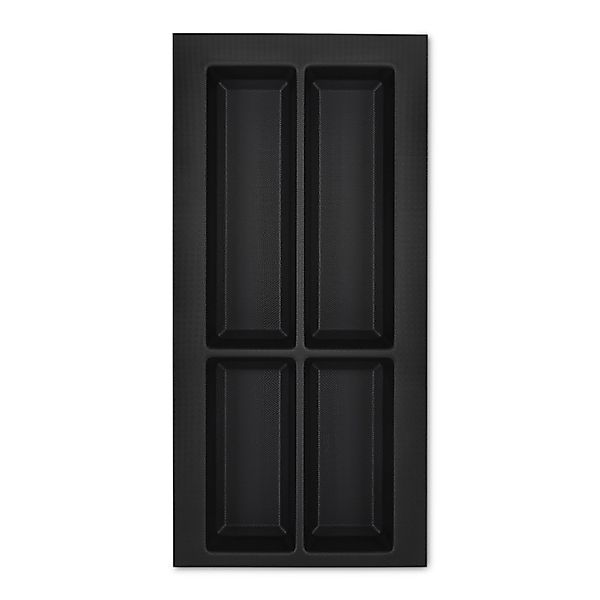 SOTECH Orga-Box VII Besteckeinsatz Schwarz 300 mm Höhe 50,5 mm mit Softtouc günstig online kaufen