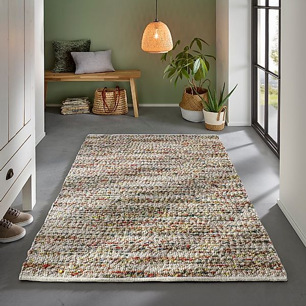 TaCa Home Wollteppich Gewalkter Handweb Woll-Teppich günstig online kaufen