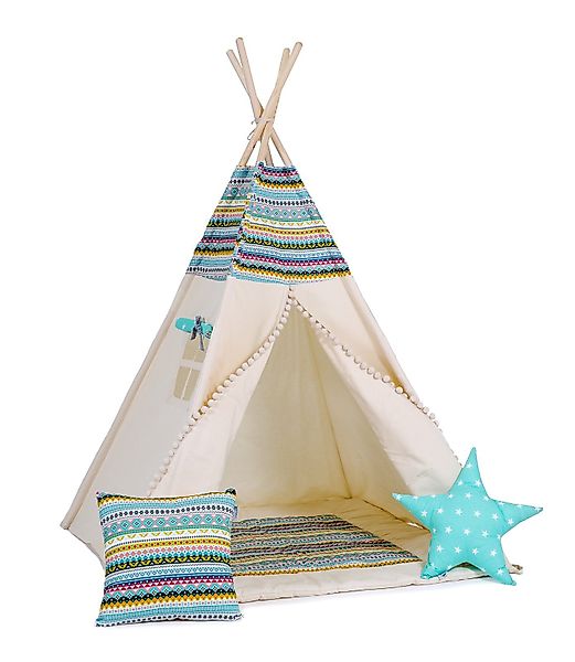 Rainbow Kids Tipi-Zelt Kinderzelt Spielzelt Teepee günstig online kaufen