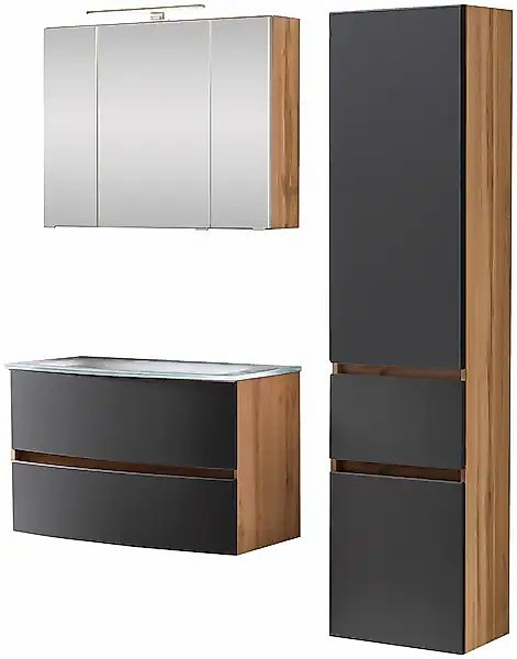 welltime Badezimmer-Set »Kaunas« Set, 3 Stk. tlg. günstig online kaufen