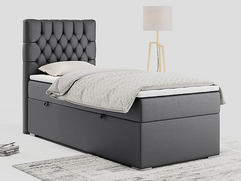 MKS MÖBEL Boxspringbett PERA (Set, Packung, Topper T25, T30-Schaum, H3-Matr günstig online kaufen