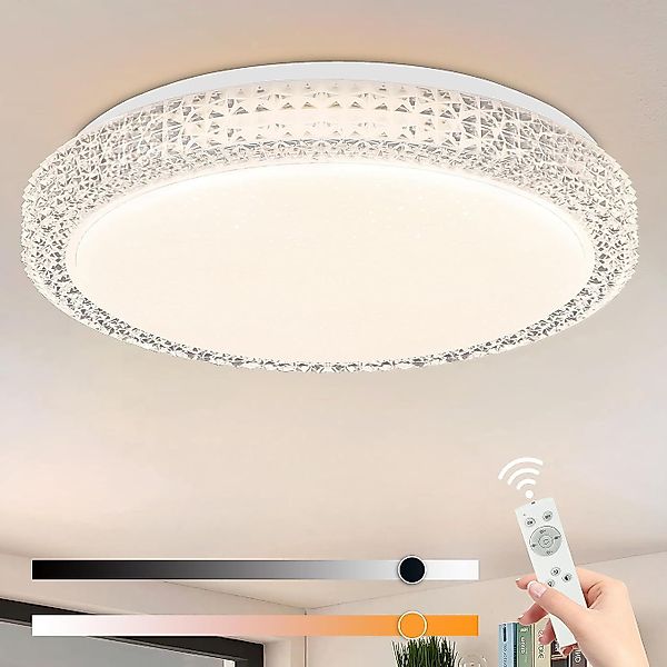 Nettlife LED Deckenleuchte Dimmbar Sternhimmel Weiß günstig online kaufen