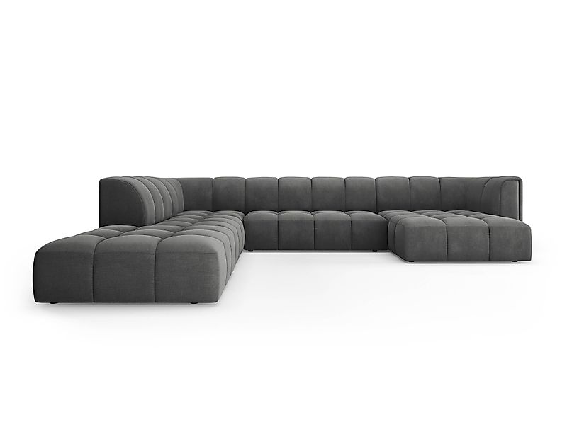 Milo Casa | Panorama-Ecksofa Francesca Chenille links 7-Sitzer günstig online kaufen