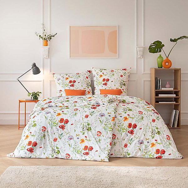 Estella Interlock Jersey Bettwäsche Mirella 6645-985 Blumen 135x200 günstig online kaufen
