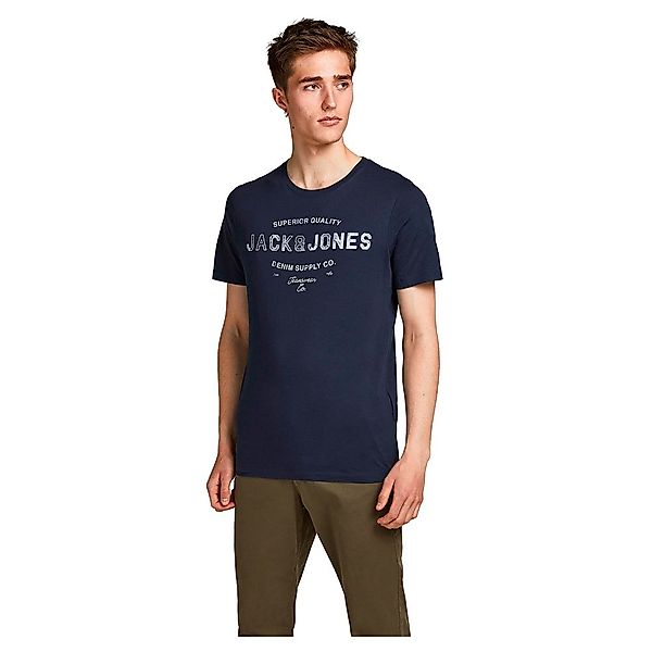 Jack & Jones Jeans Kurzarm O Hals T-shirt XS Navy Blazer / Slim Fit günstig online kaufen
