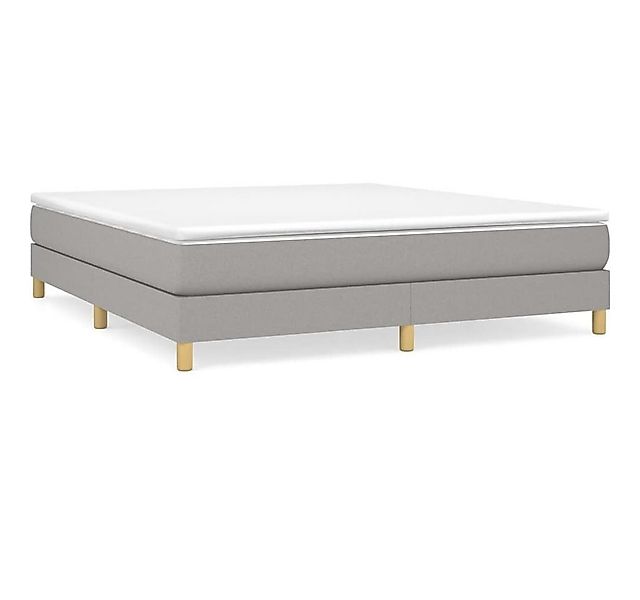 furnicato Bett Boxspringbettgestell Hellgrau 180x200 cm Stoff (1-tlg) günstig online kaufen