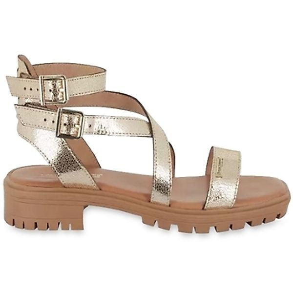 Les Tropéziennes par M Belarbi  Sandalen HURSULA C330786-OR CRAQUELE Or günstig online kaufen