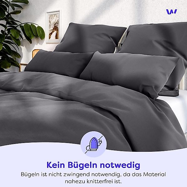 Wolkenfeld Bettwäsche Mikrofaser 4 tlg - günstig online kaufen