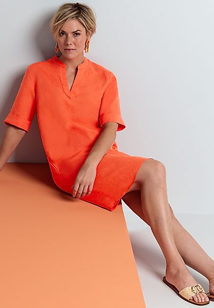 bianca Sommerkleid ANEKE in angesagter Leinen-Optik günstig online kaufen