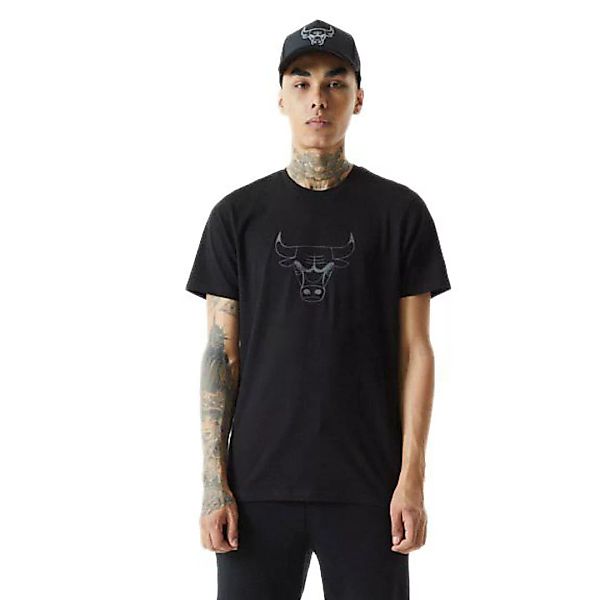 New Era Reflective Print Chicago Bulls Kurzärmeliges T-shirt S Black günstig online kaufen