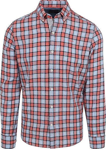 NZA Hemd Windy Tarn Leinen Rot - Größe L günstig online kaufen