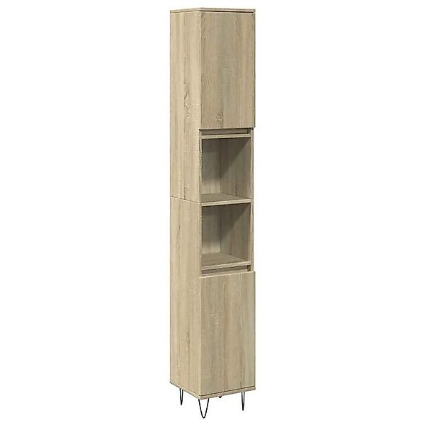 vidaXL Badschrank Sonoma-Eiche 30x30x190 cm Holzwerkstoff 849668 günstig online kaufen