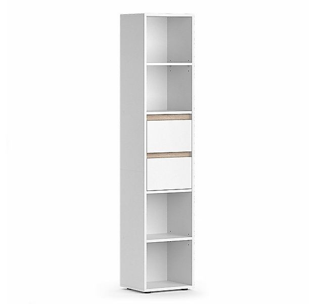 Vicco Bücherregal Robert, Weiß, 36 x 171 cm, Freistehend günstig online kaufen