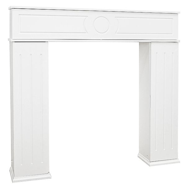 DuneDesign Dekokamin 107x100 cm Kaminkonsole mit Fächern - Kaminumrandung m günstig online kaufen