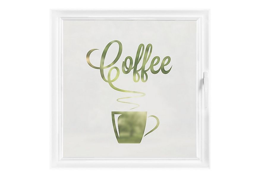 Bilderdepot24 Fensterfolie statisch haftend Motiv Fensterdeko Heißer Kaffee günstig online kaufen