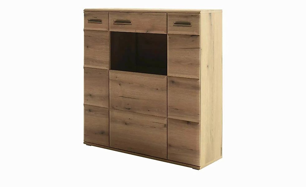 uno Highboard  Nafeli ¦ holzfarben ¦ Maße (cm): B: 120 H: 123 T: 38.0 Kommo günstig online kaufen