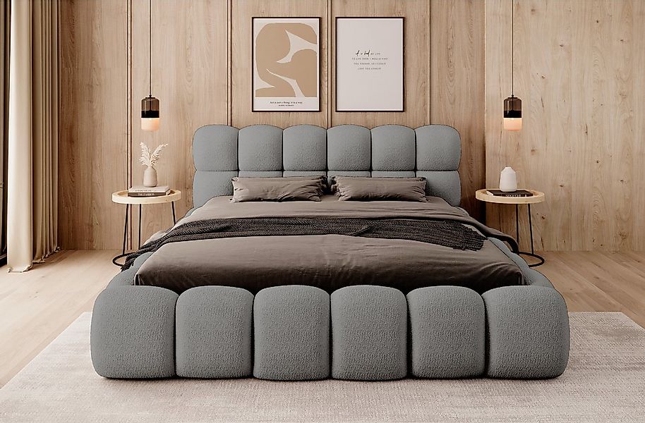 thematys Polsterbett mit Bettkasten, CLOUD / Stauraumbett, Bouclé 140x200 - günstig online kaufen