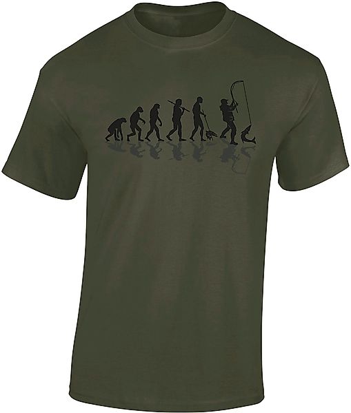 Baddery Print-Shirt Angel T-Shirt: "Angler Evolution" günstig online kaufen