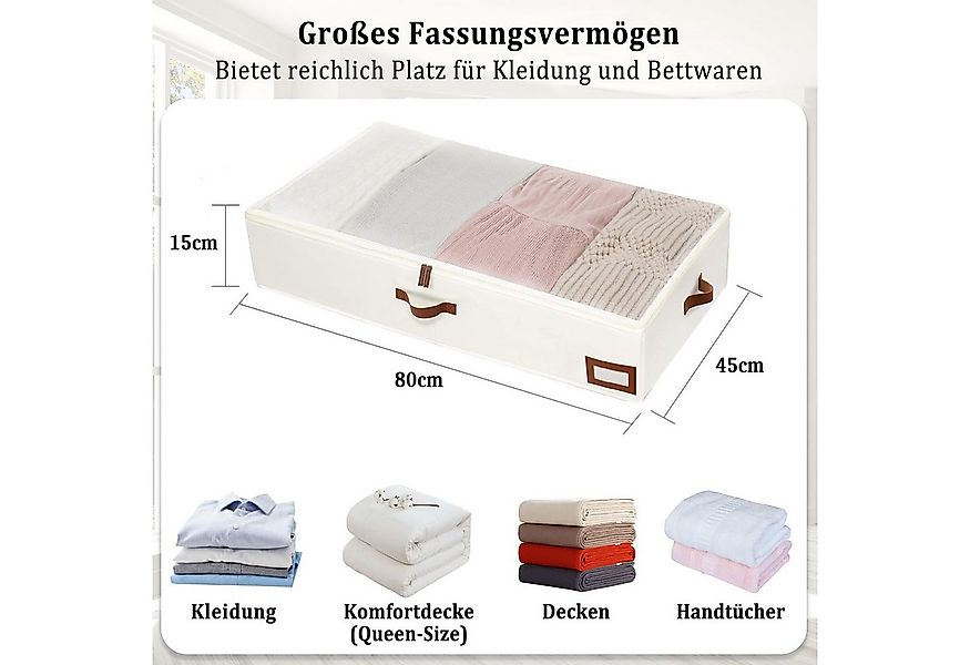 Coonoor Aufbewahrungsbox Faltbare Aufbewahrungsbox, 90-Liter-Unterbett-Aufb günstig online kaufen