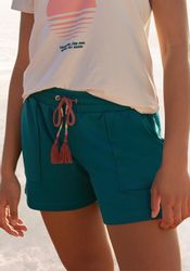Vivance Sweatshorts Kurze Hose mit aufgesetzten Taschen und Kontrastkordel, günstig online kaufen