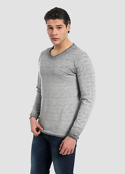 Mor-4120 Herren Garment Dyed Langarm T-shirt günstig online kaufen